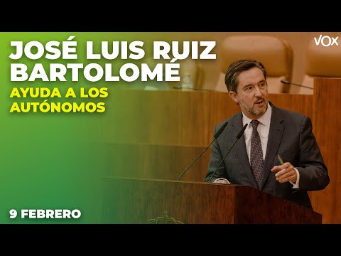 Intervención de JOSÉ LUIS RUIZ BARTOLOMÉ sobre AYUDA A LOS AUTÓNOMOS