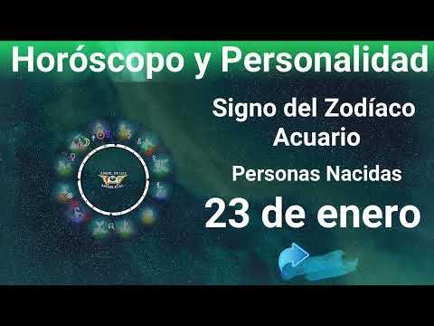 23 de enero 🔴 Signo del Zodíaco - Horóscopo y Personalidad