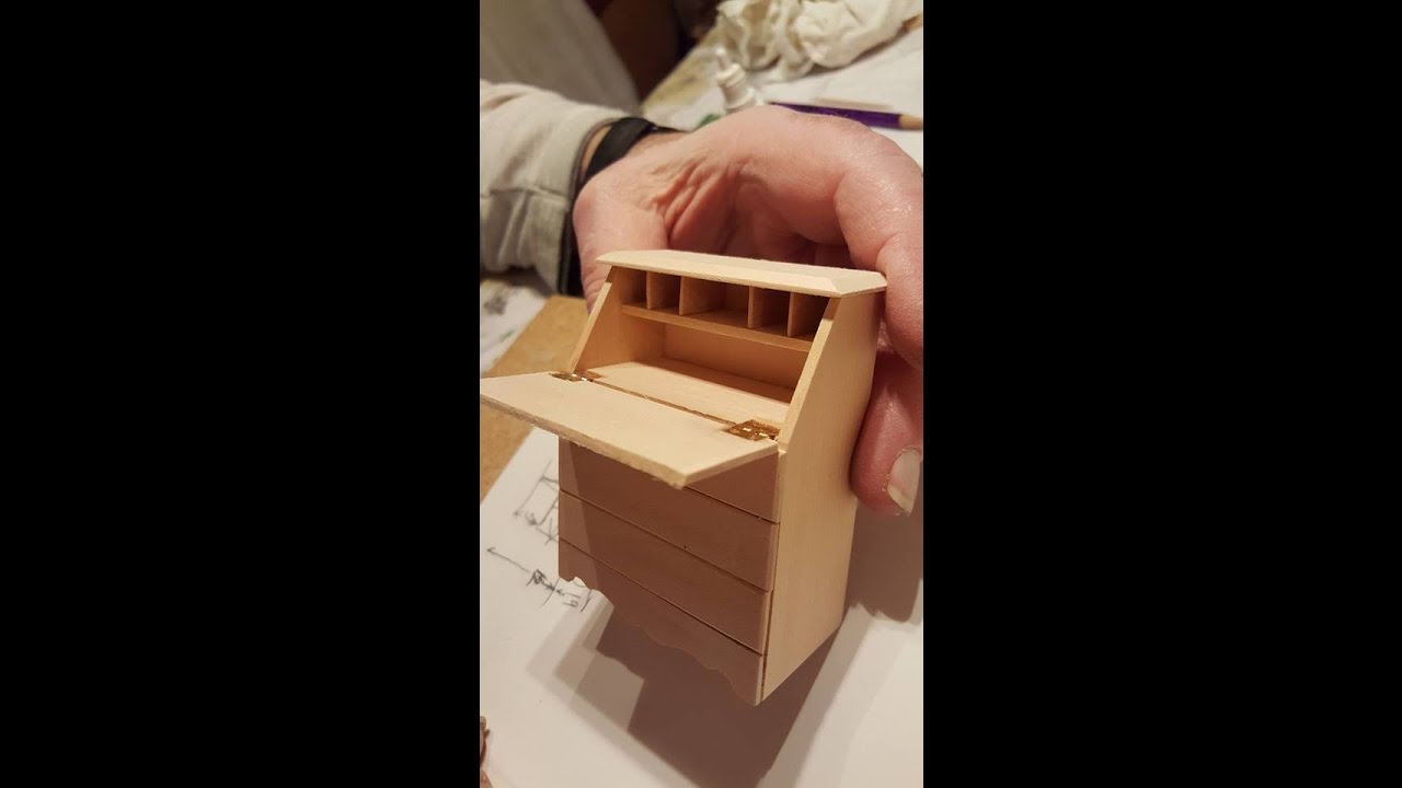 Miniature Secretary Desk/Sewing Desk