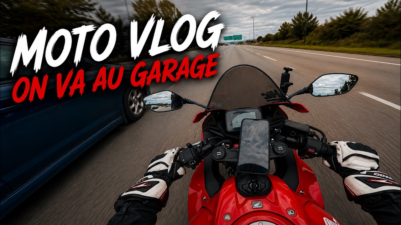Je ramène ma CBR650R au garage | Motovlog