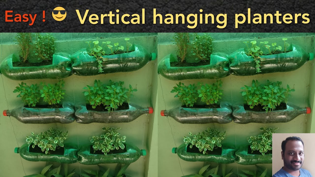 Easy !!! Vertical Hanging Garden & planters (1) (2 mins video) YouTube