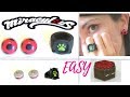 Miraculous ladybug earrings (aretes) cat noir ring (Anillo)Tuotorial Polymer clay cold porcelain