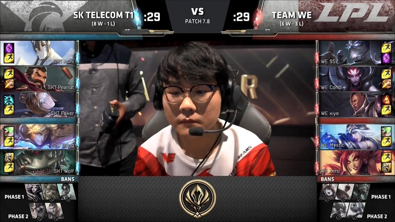 【MSI季中冠軍賽】第五日 小組賽 SKT vs WE