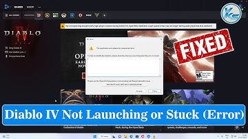 ✅ How To Fix Diablo IV Launching The Game Failed, Black Screen, Not Starting, Stuck & Running