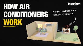 How Air Conditioners Work (They Never Make Cold Air)