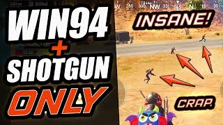 WIN94 + SHOTGUN ONLY - INSANE DUO vs SQUAD! - PUBG Mobile