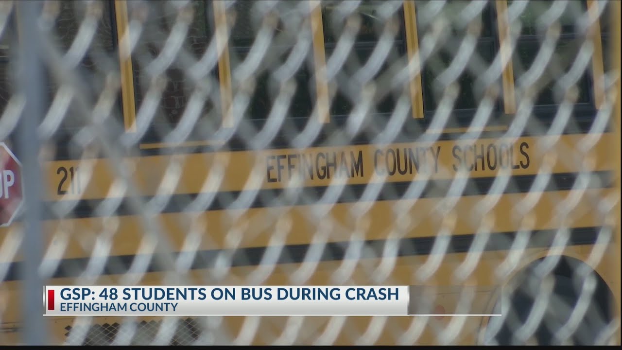 Effingham County school bus driver arrested after crash - YouTube