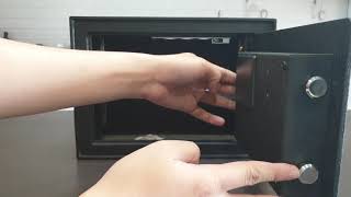 Nikawa Fingerprint Security Safe   Unlock Using Pin Register Finger Print