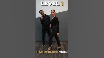 Bachata Dancing: Hammerlock Variations. 💃🕺🏾 #bachata #bachatalessons #bachatadance