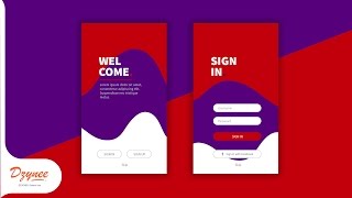 Illustrator Tutorials | App Login UI Design