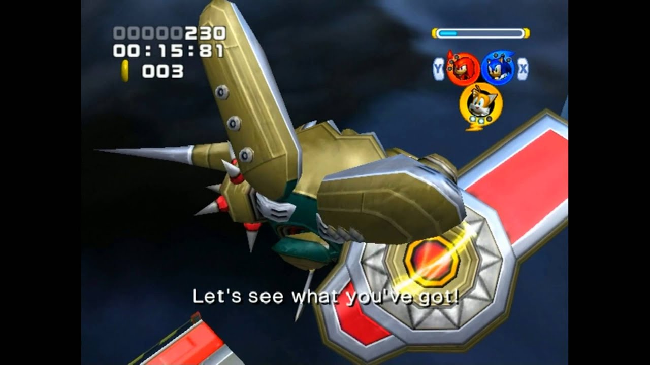 Sonic Heroes (GC): Egg Emperor - Team Sonic - Speed ​​Run (0:15:81)