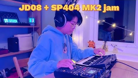 Roland JD08 + SP404 MK2 jam| Space jam |Ambient music 🌌