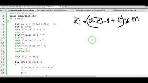 Generating Random Numbers using LCG Method Explanation and c/c++ program | Bangla
