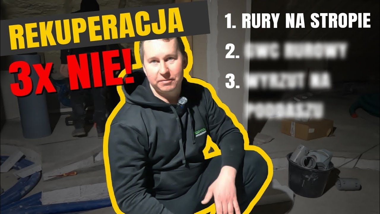 Zimne powietrze z nowej rekuperacji...