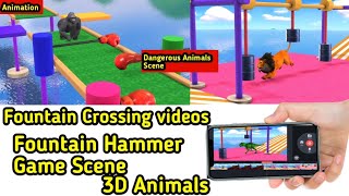 Fountain Crossing videos || Fountain Game Dangerous Scene ||Fountain Crossing  Hammer Scene Tutorial screenshot 5