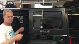 Topsy Products Hinge Hook Hoist bracket system Review for a Jeep Hardtop JKU unlimited