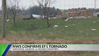 EF1 tornado confirmed in 3 Kentucky counties