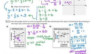 A2 1.3 Modelling with Linear Equations