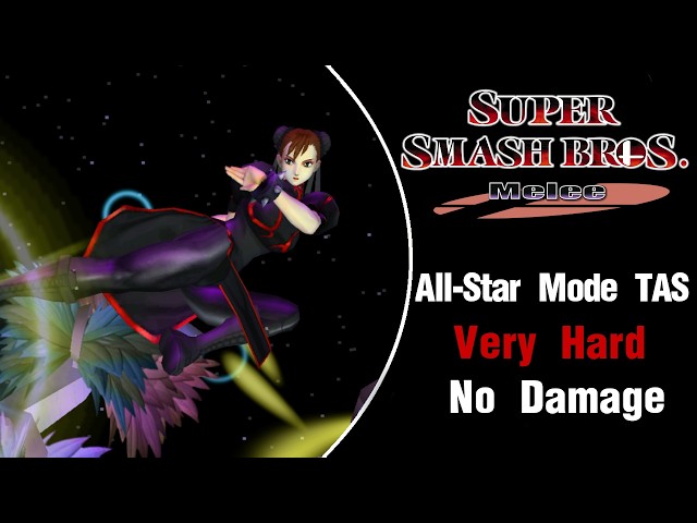 SSBM [TAS] - Chun-Li All Star Mode (Very Hard, No Damage) - YouTube