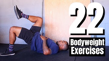 22 CHALLENGING Bodyweight Exercises For A Full Body Workout (No equipment needed)