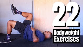 22 CHALLENGING Bodyweight Exercises For A Full Body Workout (No equipment needed)
Welcome to today’s video where I show you 22 challenging bodyweight exercises for a full body workout! A lot of people are posting full body workouts with bodyweight movements, but you end up needing a backpack, towel, water jug, etc. For this video you need absolutely nothing, allowing yourself to workout whenever and wherever!
Each exercise performed in this video is listed below for easy access when you create your own workouts! They are categorized by upper body, lower body, dynamic, and core exercises in order to help you pick the ones based on what area you are trying to work on.
I recommend picking 3-10 different exercises (choosing them from different groups in the video) and performing them for 3-5 rounds of 10-20+ reps each for a killer workout! Here’s one I put together that was a burner!
4 Rounds
10 Plank up downs
15 Curtsy lunges
10 Prone swimmers
20 Mantis get ups
10 Hollow to arch rolls
If you have any questions leave them in the comments along with your own personal workout creation. Let me know if you would like to see other videos covering bodyweight exercises for whole body! Leave a like and subscribe for more content!
Inverted shoulder taps + push up (0:36)
Walking push ups (0:44)
Prone swimmers (0:53)
Plank up downs (1:02)
Bicep push ups (1:11
Extended plank walkouts (1:20
Inverted push ups (1:29)
T-plank rotations (1:38)
Curtsy lunge (1:47)
Lunge pulses (1:56)
Shrimp squats (2:05)
Glute bridge marches (2:14)
Mantis get ups (2:23)
Kneeling jump squats (2:32)
Tuck jumps (2:41)
Cossack squat to jump squat (2:50)
Triangle skater hops (3:00)
Explosive push ups (3:09)
Hollow to arch rolls (3:18)
Elbow Jacks (3:27)
Toes to hands (3:36)
Plank oblique crunches (3:45)
Leave any questions down in the comments, drop a like and subscribe. Thanks for watching!
POPULAR PLAYLISTS
High Intensity Home Workouts | https://bit.ly/CrossFitWODs
Follow Along Stretch Routines | https://bit.ly/StretchRoutines
Technique Tips & Progressions | https://bit.ly/TechniqueTips
DISCOUNTS
SAVE 10% at CHECKOUT on my FAVORITE supplements | https://bit.ly/XenduranceCVF
SAVE 10% with code CVF10 on the BEST workout earbuds | https://bit.ly/ESCSounds
AMAZON fitness products I HIGHLY RECOMMEND | https://bit.ly/AmazonCVF
Social Media
Instagram | https://bit.ly/InstaCVF
I am not a doctor, or a medical professional. Always consult a physician before starting any exercise program. Use of this information is strictly at your own risk. I will not assume any liability for direct or indirect losses or damages that may result from the use of information contained in this video including but not limited to economic loss, injury, illness or death.
#BodyWeightExercises #BodyWeightFullBodyWorkout 22 CHALLENGING Bodyweight Exercises For A Full Body Workout (No equipment needed)