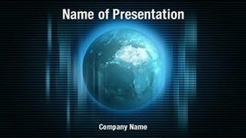 Globe Of Earth PowerPoint Video Template Backgrounds - DigitalOfficePro #01184V
