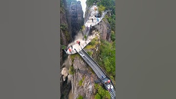 Disaster Strikes as Mountain Cliff Collapses! #landslide #shorts