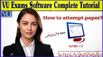 How to attempt paper in VU? |Exam Software Demo 2024 |How to use Vu Exam software|Complete Tutorial✨