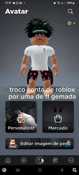 NGF! troco essa conta por outra conta do Roblox FEMININA, de preferênc