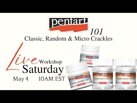 Pentart 101 - Episode 14 - Classic, Random & Micro Crackle