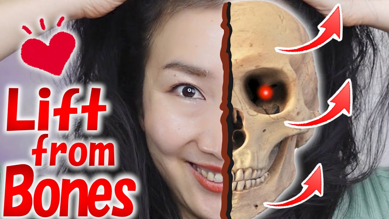 Lift up your Face by Stimulating Bones  How to Remove Eye Bags  Forehead Sagging and Double Chin