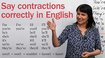 How to Say English Contractions – The EASY Way!