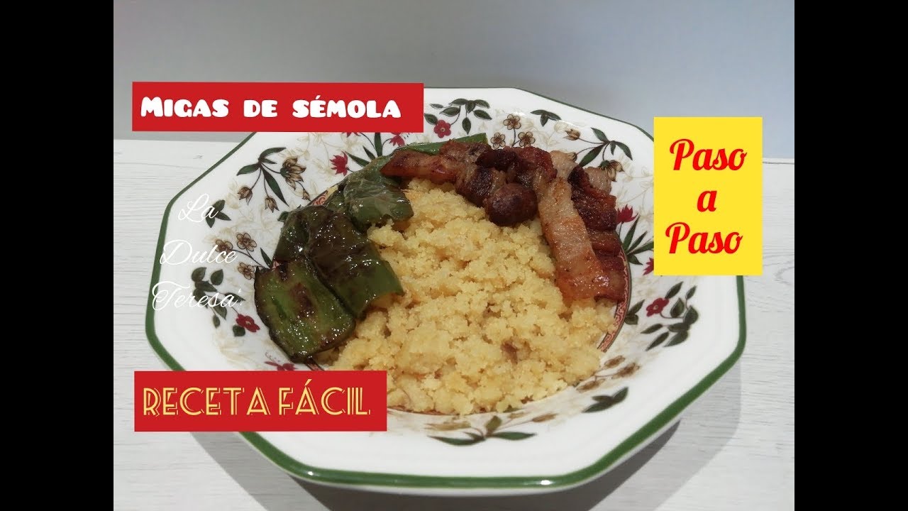 MIGAS DE SÉMOLA (RECETA FÁCIL)