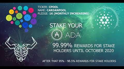 CPOOL (Cardanpool) ADA Staking pool starting