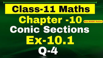 Class 11 Maths chapter conic sections exercise 10.1 Q4 NEW NCERT 