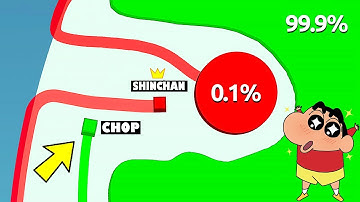 SHINCHAN & FRANKLIN playing PAPER.IO 2 in HINDI | Shinchan funny gameplay Pinchan Franklin