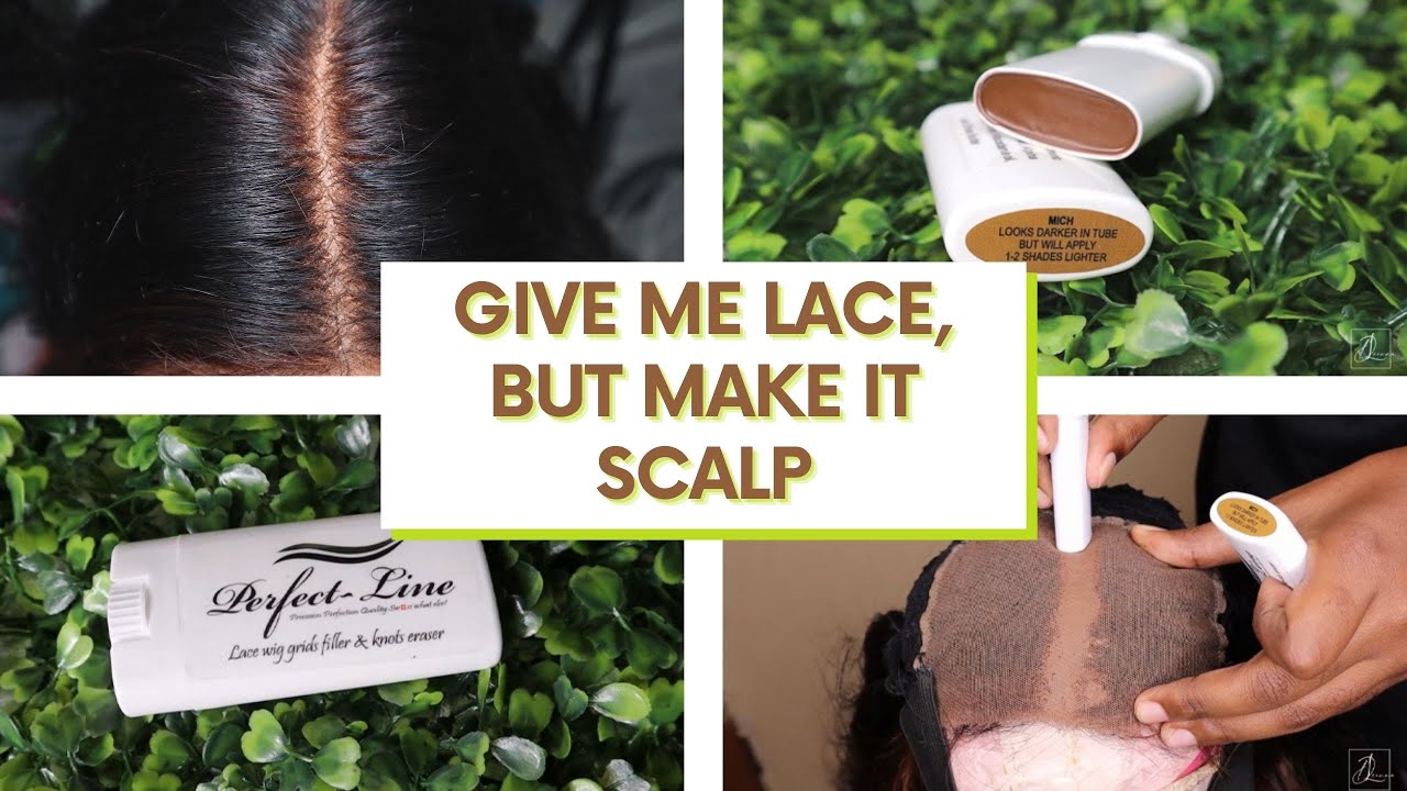 NEW* Turn your lace wig into scalp using one product! Hide Grids and Tint  Lace