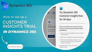 How to set up Custom Insights Trial in Dynamics 365