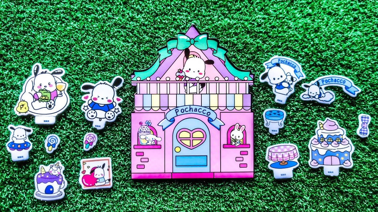 ASMR Sanrio Stickers & Paper Toys,Relaxing Sticker Book Sounds-Cute Character Play SanrioWhisperland