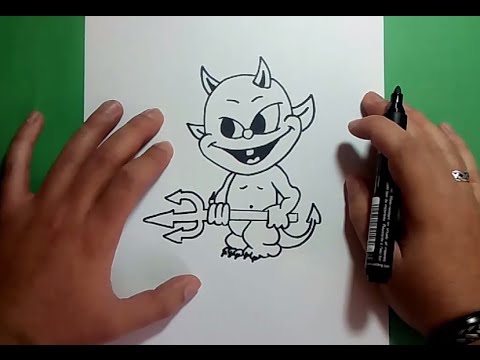 Como dibujar un demonio paso a paso 3 | How to draw a demon 3 - thptnganamst.edu.vn