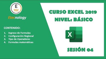 CURSO EXCEL 2019 - SESIÓN 04 - (EN VIVO)