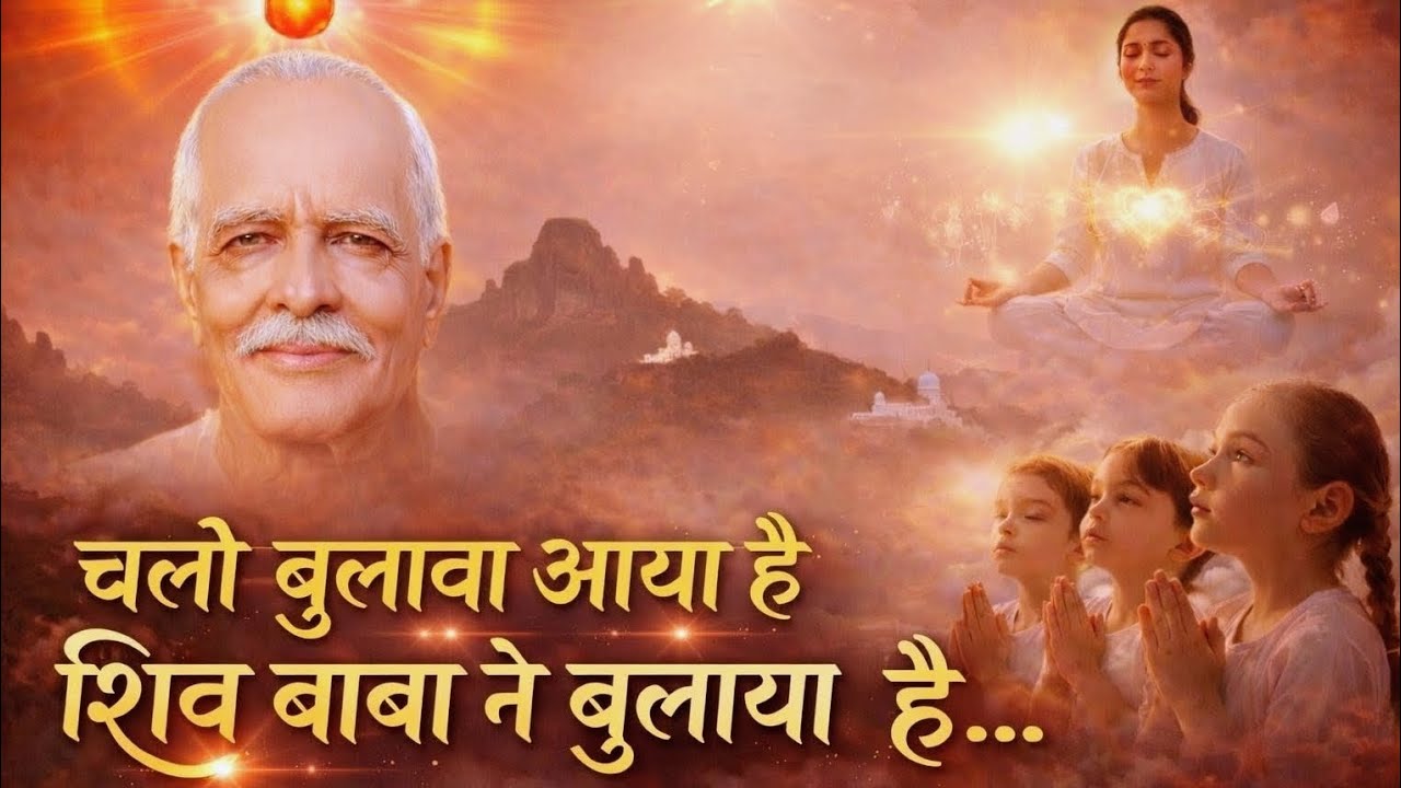 चलो बुलावा आया हैं शिव बाबा ने बुलाया है.. 🙏। ॐ शांति।shiv baba ka gana । #omshanti #bksongs #viral 