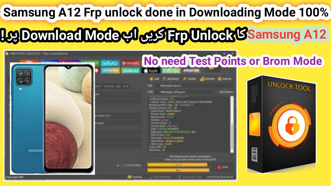Samsung Erase FRP Direct From Download Mode 2nd test on Samsung A12