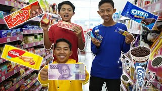 BELANJA MAKANAN 1 WARNA DENGAN UANG 10 RIBU, DAPAT APA? | Mikael Family