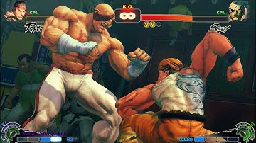 RYU VS SAGAT | CPU VS CPU Ultra Street Fighter IV  (Hardest AI)