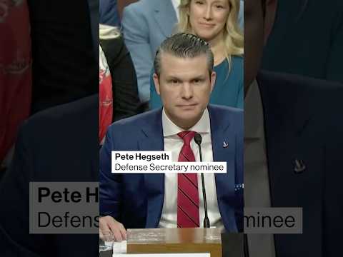 Protesters disrupt Pete Hegseth confirmation hearing #politics