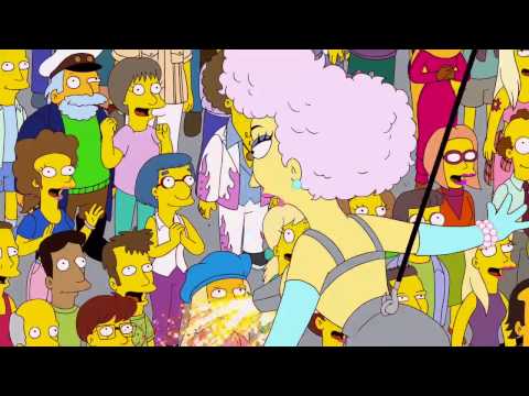 Los Simpsons Lady Gaga ''Son Hermosos Los Mounstros''