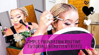 SIMPLE old FOUNDATION ROUTINE TUTORIAL | new routine soon|BeautienTreats | South Africa YouTuber screenshot 3