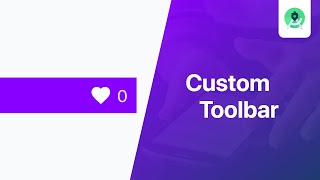 Design Custom Toolbar - Android Studio Tutorial screenshot 2