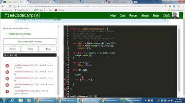 freeCodeCamp | Smallest Common Multiple